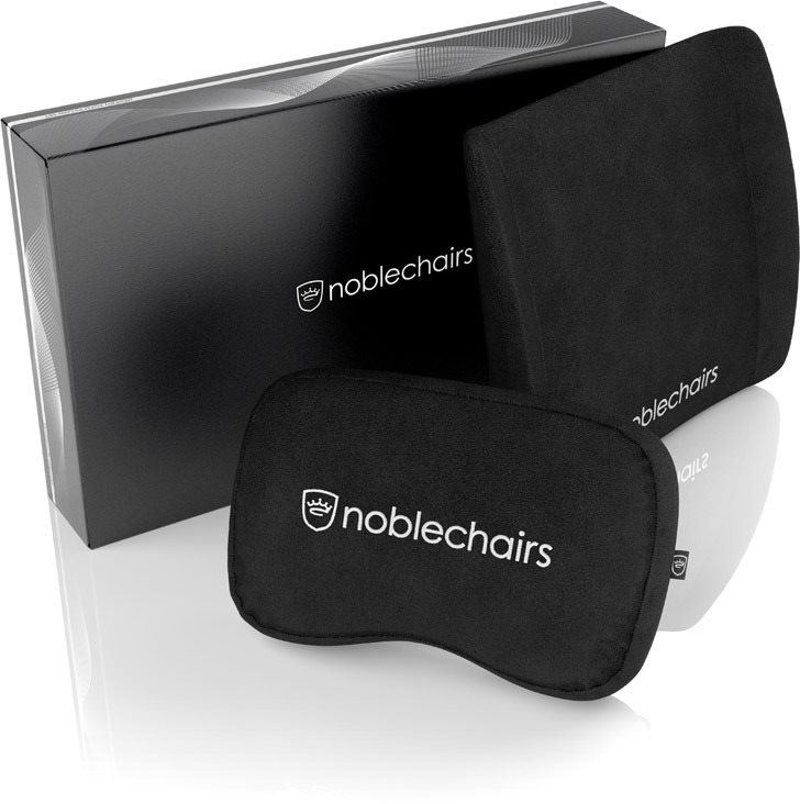 Bederní opěrka Noblechairs Memory Foam Cushion Set, černá