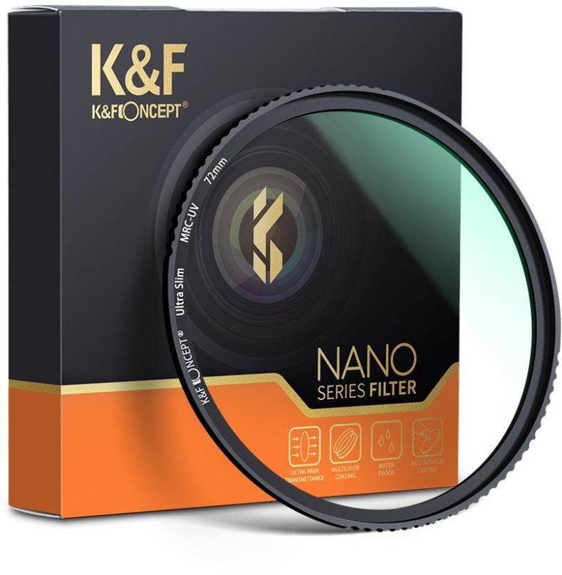 UV filtr K&F Concept Ultra Slim MC UV filtr Nano- 58 mm