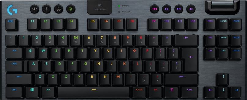 Herní klávesnice Logitech G915 LIGHTSPEED TKL Wireless RGB GL Linear , carbon - CZ/SK