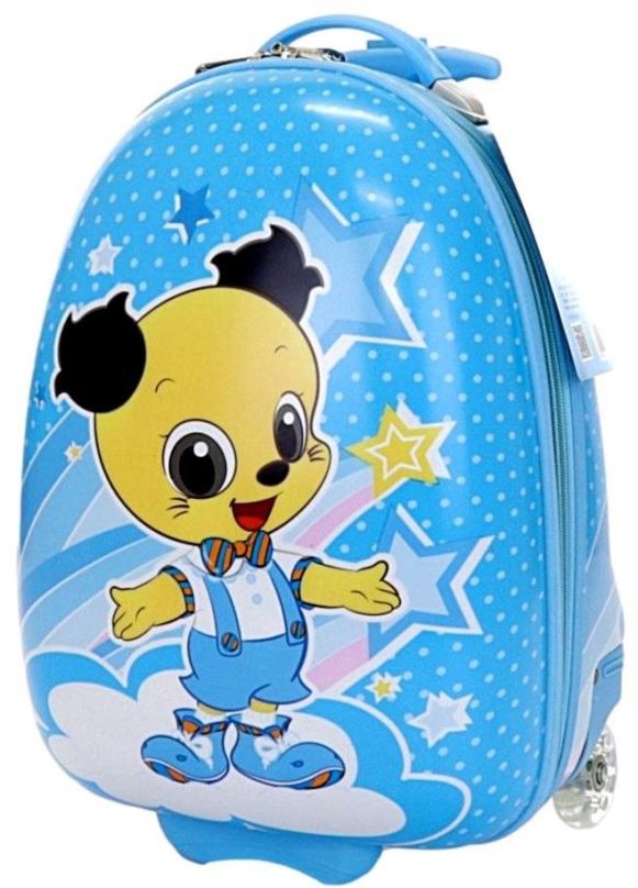 Dětský kufr T-class® Dětský palubní kufr 3971, Modrý pejsek