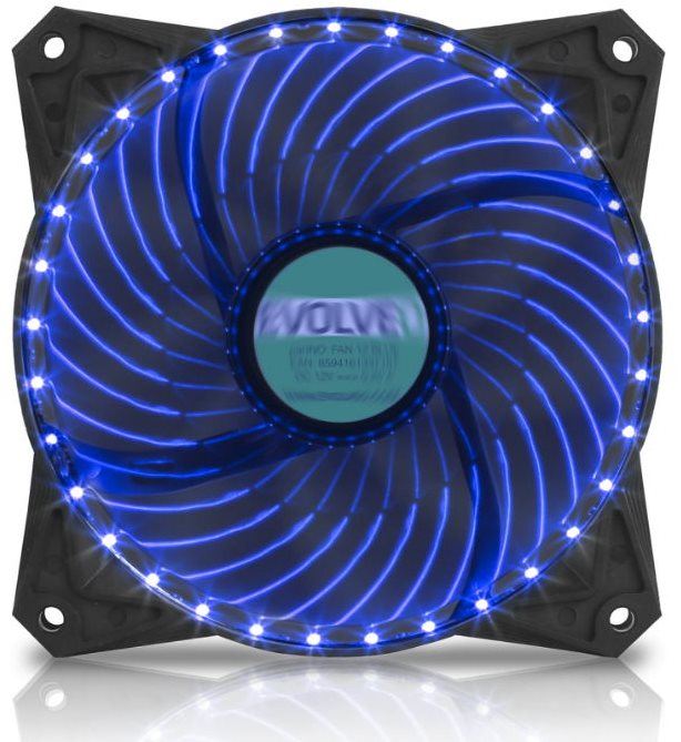 Ventilátor do PC EVOLVEO 12L2BL LED 120mm modrý