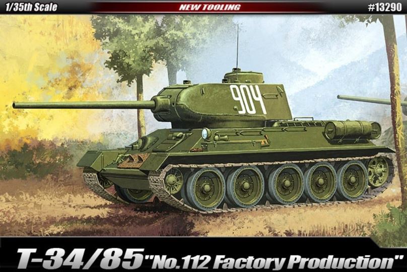 Model tanku Model Kit tank 13290 - T-34/85 "112 FACTORY PRODUCTION"