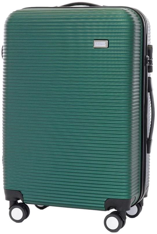 Cestovní kufr T-class TPL-3005, vel. L, ABS plast, (zelená), 63 x 44 x 26,5cm