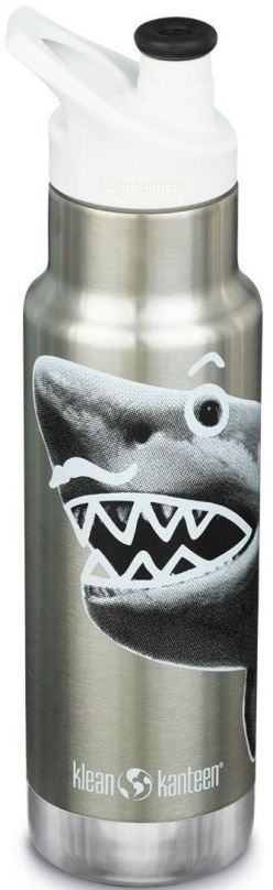 Termoska Klean Kanteen Insulated Kid Classic Narrow w/Kid sport Cap, Mr. shark, 355 ml