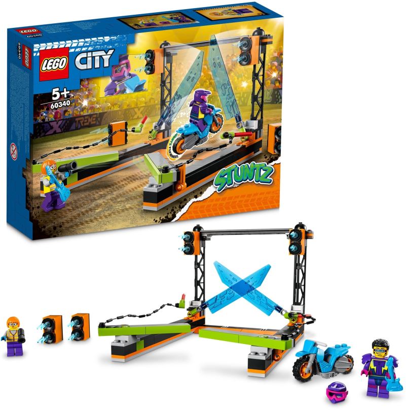 LEGO stavebnice LEGO® City 60340 Kaskadérská výzva s čepelemi
