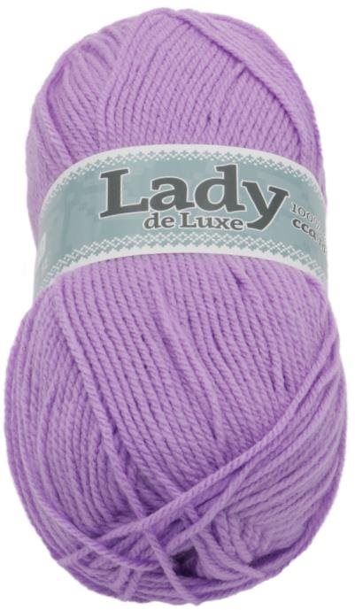 Příze Lady NGM de luxe 100g - 956 sv.fialová