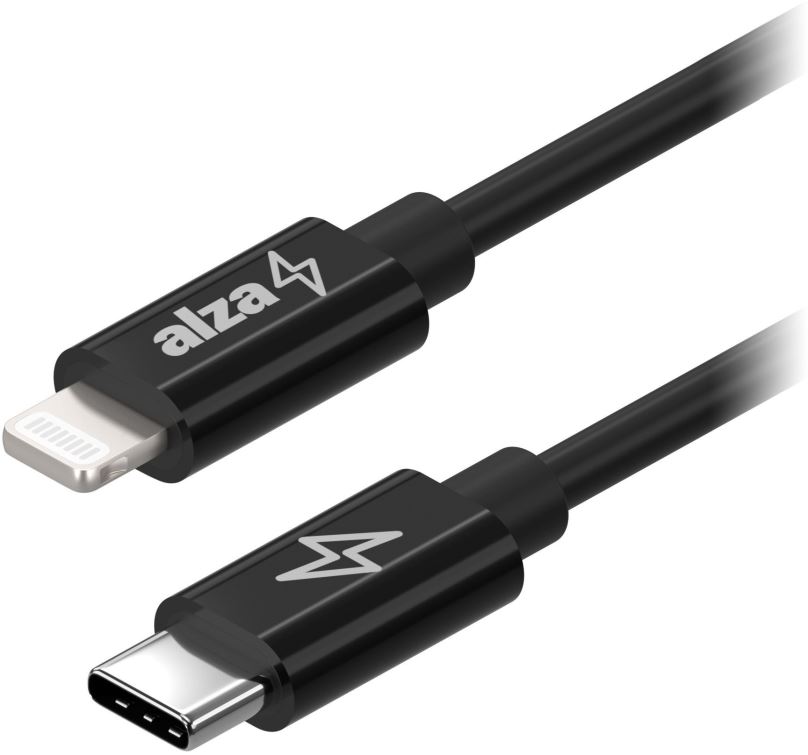 Datový kabel AlzaPower Core USB-C to Lightning MFi 2m černý