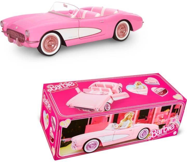 Doplněk pro panenky Barbie Růžový filmový kabriolet