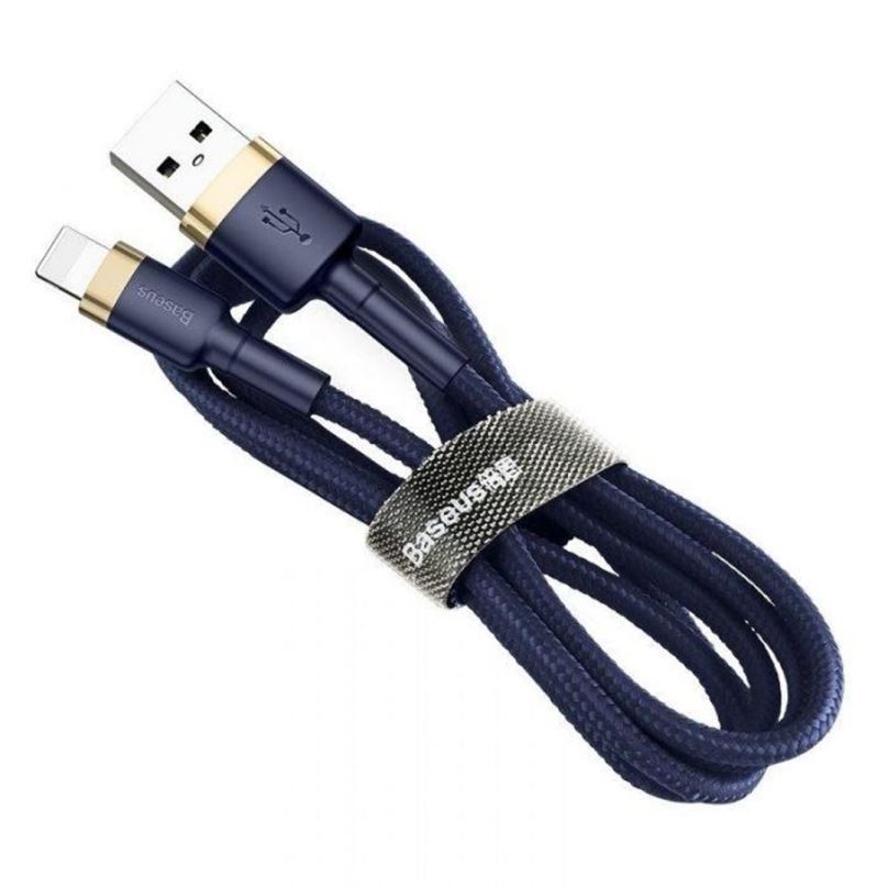 Baseus Cafule nabíjecí / datový kabel USB na Lightning 2,4A 1m, zlatá-modrá