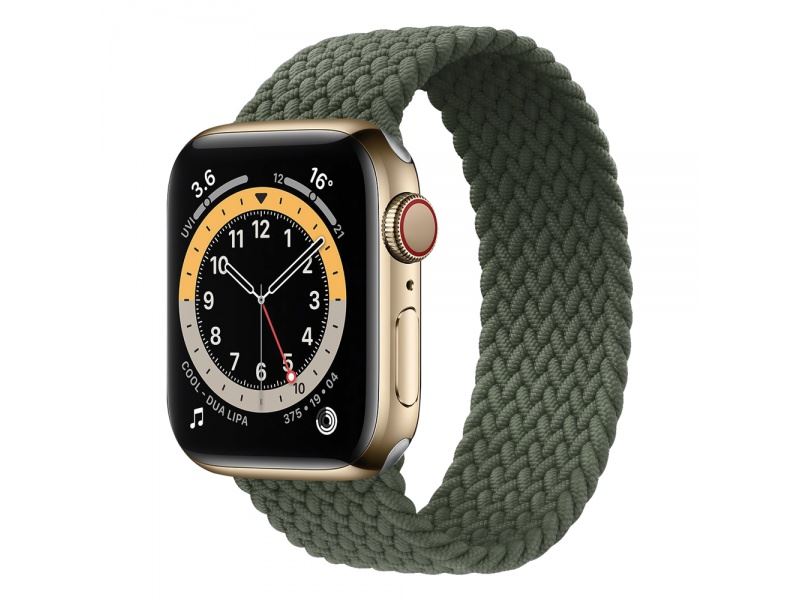 COTECi nylonový řemínek 157 mm pro Apple Watch 42/44/45/49mm zelená
