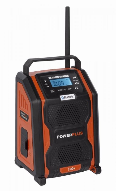 Aku rádio PowerPlus Aku rádio 20V plus 220V POWDP8060 (bez AKU)
