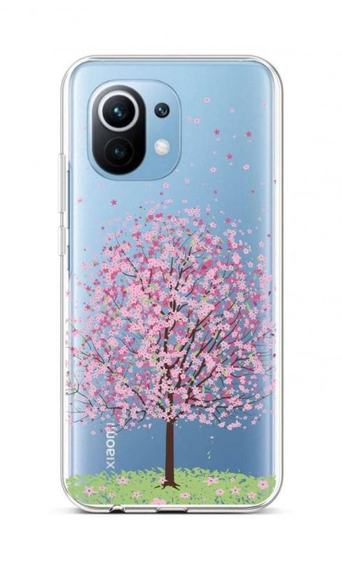 Kryt na mobil TopQ Xiaomi Mi 11 Lite silikon Blossom Tree 59915