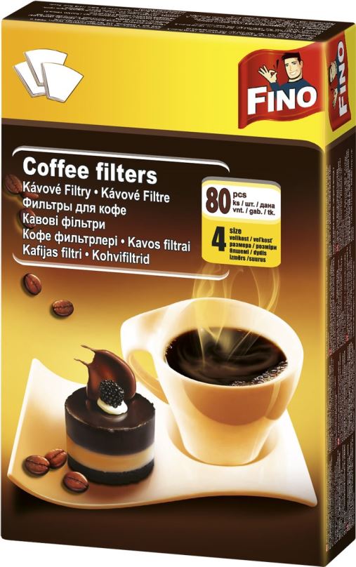 Filtr na kávu FINO Kávové filtry 4/80 ks