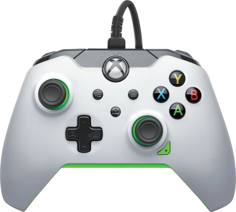 Gamepad PDP Wired Controller - Neon White - Xbox