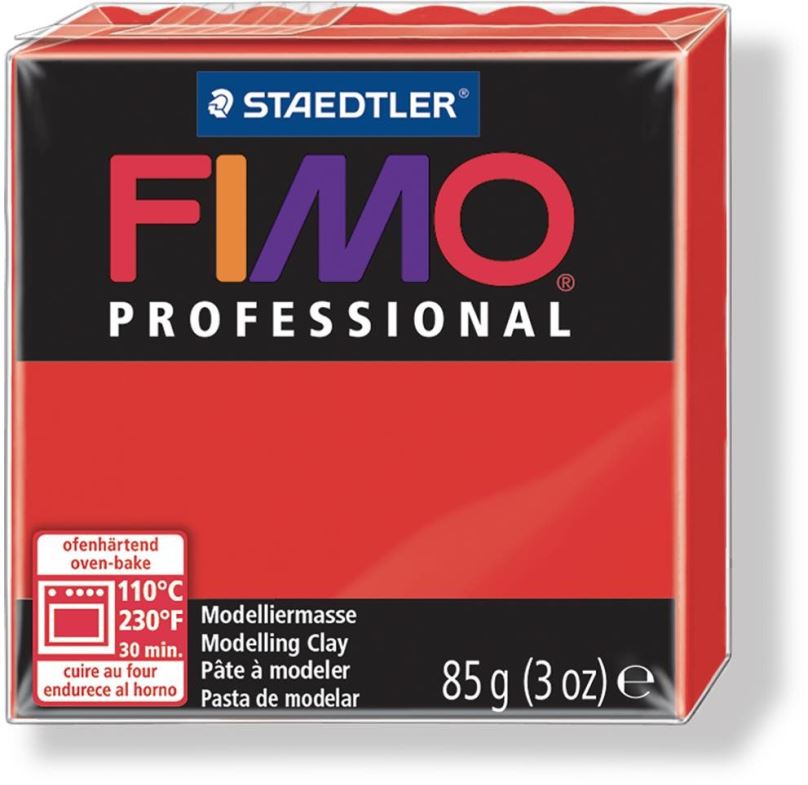 Modelovací hmota FIMO Professional 8004 85g červená (základní)