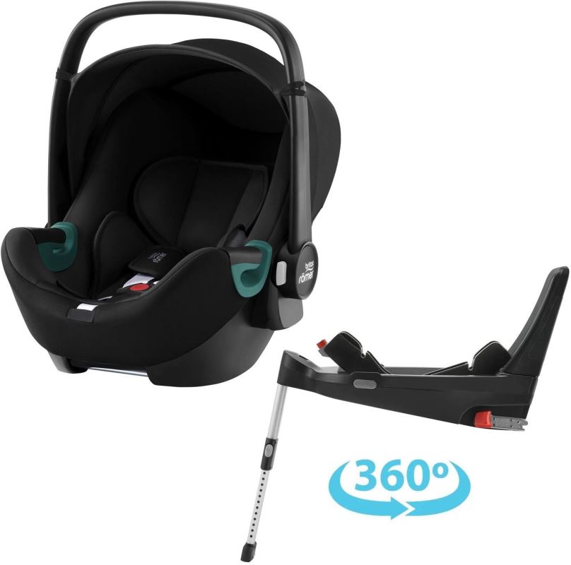 Autosedačka Britax Römer Baby-Safe 3 i-Size se základnou Flex Base 5Z Bundle Space Black
