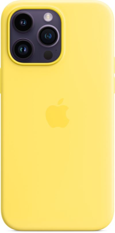 Kryt na mobil Apple iPhone 14 Pro Max Silikonový kryt s MagSafe kanárkově žlutý