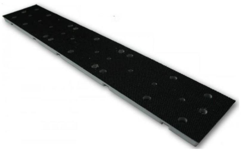 Unašeč brusných kotoučů RUPES Long Bed Backing Pad Velcro - podložná deska pro hoblík RUPES SL41 a SL42AES, rozměr 400 x 70