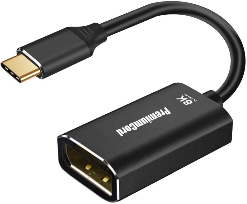 Redukce PremiumCord adaptér USB-C na DisplayPort DP1.4 8K@60Hz a 4k@120Hz