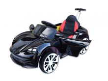 Dětské elektrické auto Neon Sport 4x4 s 2.4G dálkovým ovládáním, vodící tyčí, lakovaný černý