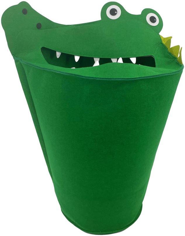 Úložný box H&L dětský koš Krokodýl, zelený