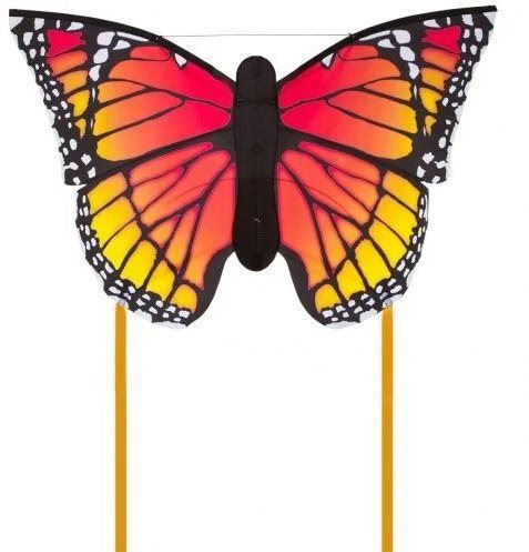 Létající drak Invento motýl červeno žlutý 130x80 cm