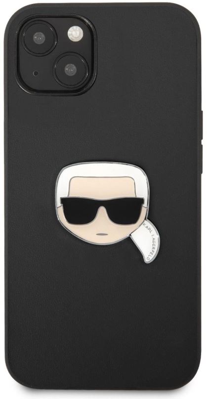 Kryt na mobil Karl Lagerfeld PU Leather Karl Head Kryt pro Apple iPhone 13 mini Black