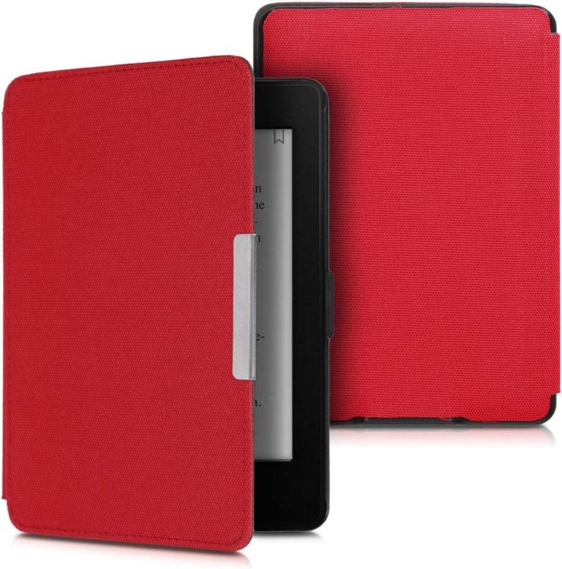 Pouzdro na čtečku knih KW Mobile - Nylon Book - KW4948709 - Pouzdro pro Amazon Kindle Paperwhite 1/2/3 - červené