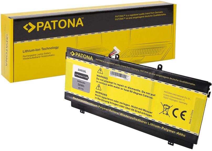 Baterie do notebooku PATONA pro HP Comp. Spectre X3 5000mAh Li-pol 11,55V SH03