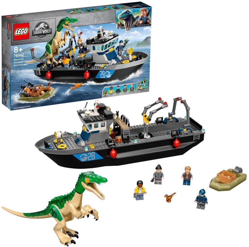 LEGO stavebnice LEGO® Jurassic World™ 76942 Útěk baryonyxe z lodě