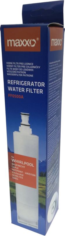 Filtrační patrona MAXXO FF0500A Náhradní vodní filtr Whirlpool, Bauknecht, Caple, Hotpoint-Ariston, KitchenAid, Scholt