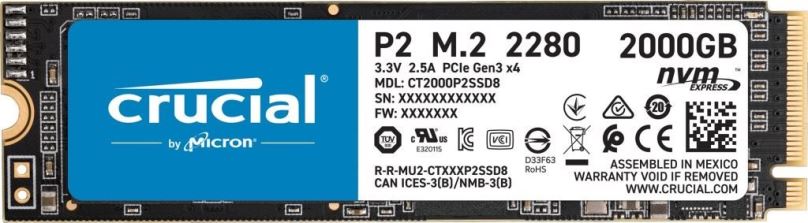 SSD disk Crucial P2 2TB
