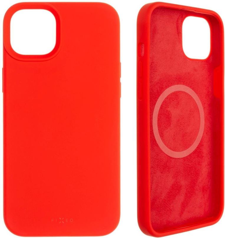 Kryt na mobil FIXED MagFlow s podporou MagSafe pro Apple iPhone 14 Plus červený