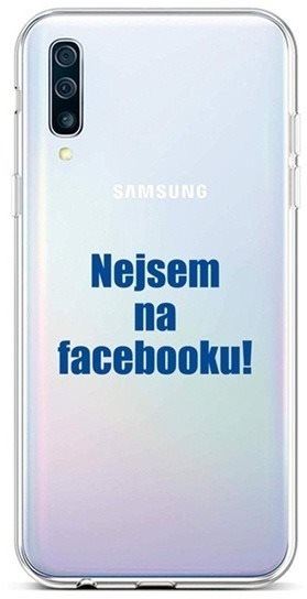Kryt na mobil TopQ Samsung A50 silikon Nejsem na Facebooku 42989