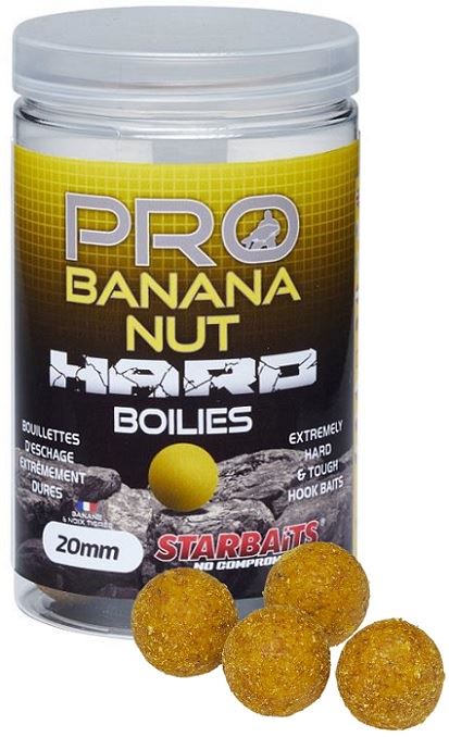 Starbaits Hard Boilies Pro Banana Nut 200g 20mm