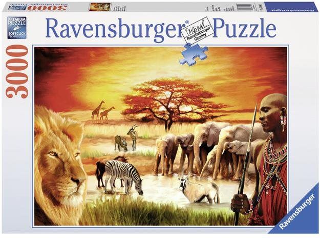 Puzzle Ravensburger puzzle 170562 Masajové 3000 dílků