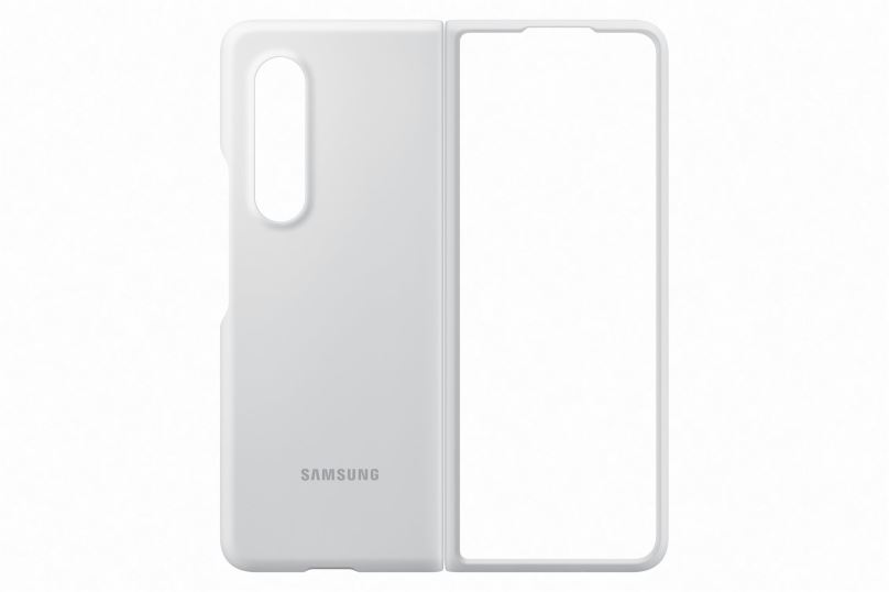 Kryt na mobil Samsung silikonový zadní kryt pro Galaxy Z Fold3 bílý