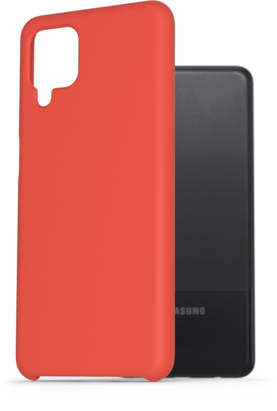 Kryt na mobil AlzaGuard Premium Liquid Silicone Case pro Samsung Galaxy A12 červené