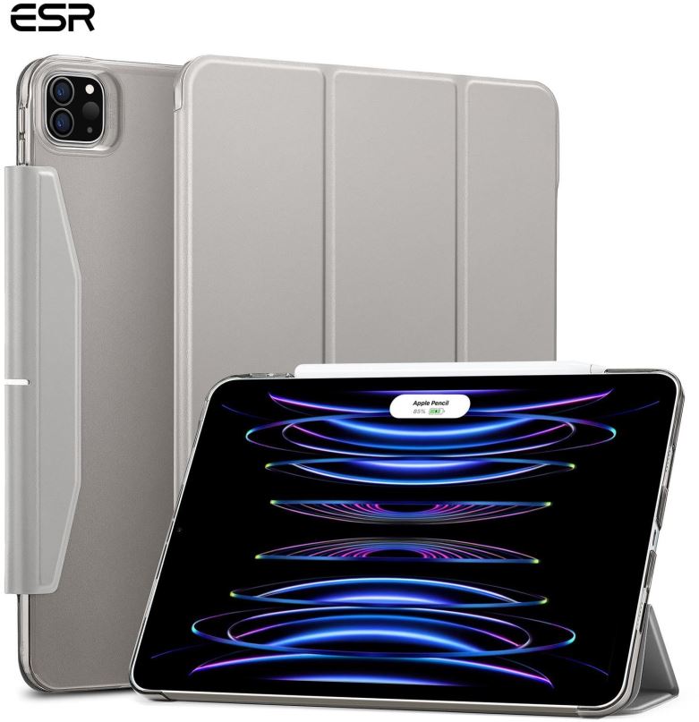 Pouzdro na tablet ESR Ascend Trifold Case Grey iPad Pro 11" (2022/2021)