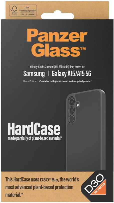 Kryt na mobil PanzerGlass HardCase D30 Samsung Galaxy A15/A15 5G (Black edition)