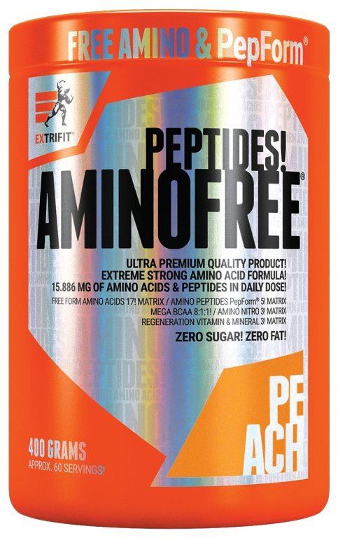 Aminokyseliny Extrifit Aminofree Peptides 400 g peach