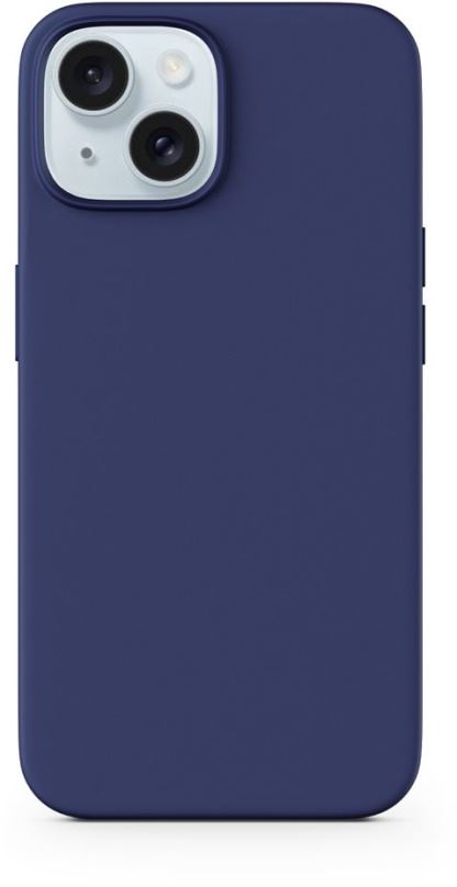 Kryt na mobil Epico Mag+ silikonový kryt pro iPhone 15 s podporou MagSafe - modrý