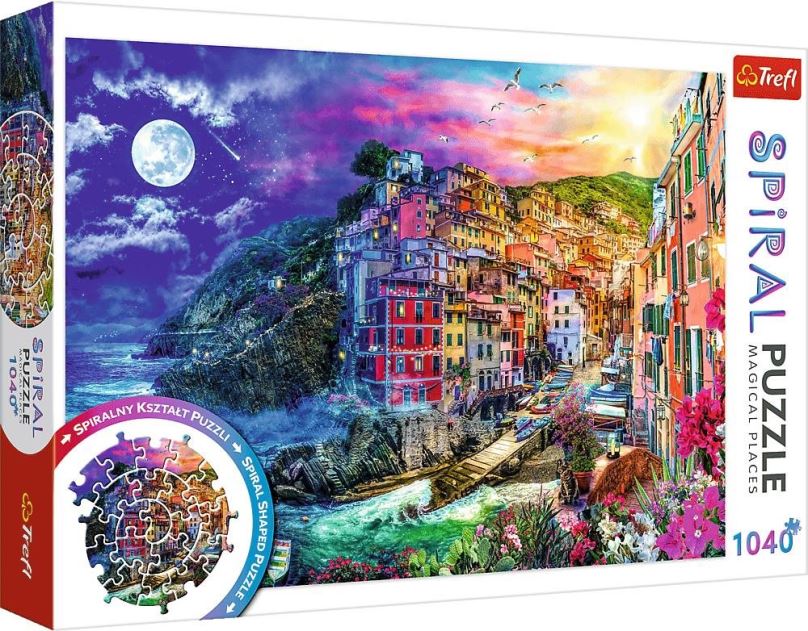 Puzzle Trefl Spiral puzzle Kouzelný záliv, Cinque Terre 1040 dílků