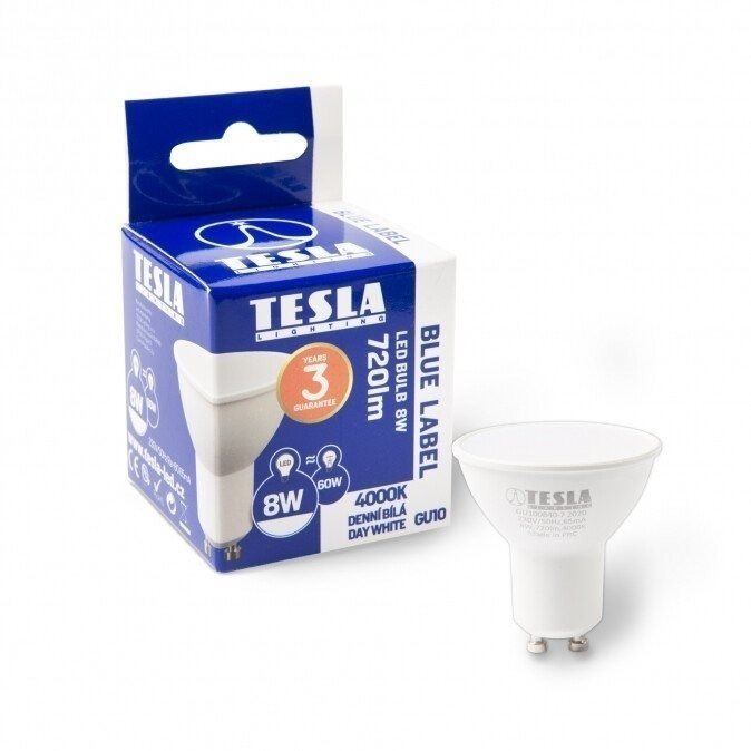 LED žárovka TESLA LED 8W GU10, denní bílá