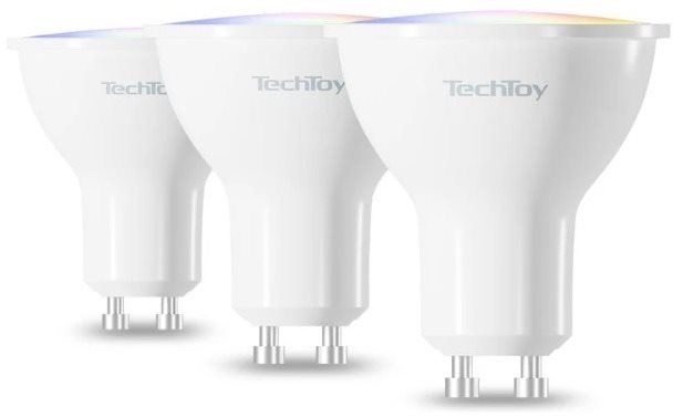 LED žárovka TechToy Smart Bulb RGB 4.7W GU10 ZigBee 3pcs set
