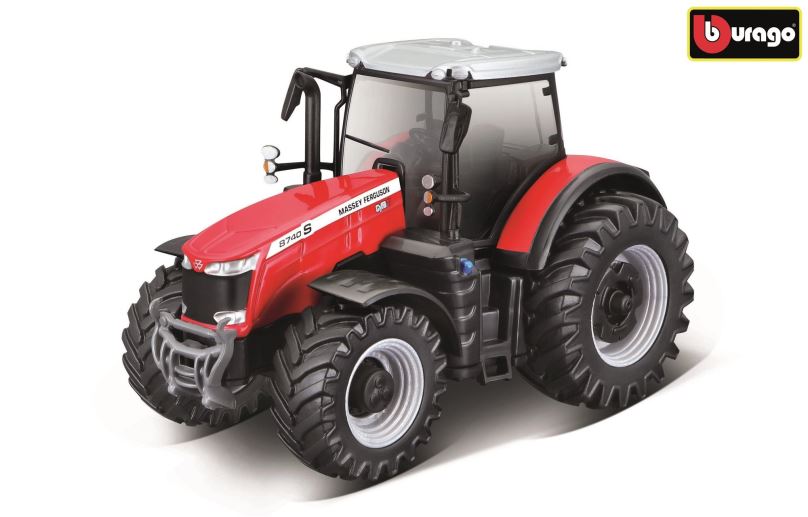 Kovový model Bburago 10 cm Massey Ferguson 87405 Farm Tractor