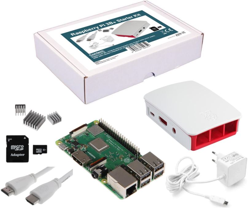 Mini počítač JOY-IT Raspberry Pi 3 B+ 1GB Starter Kit