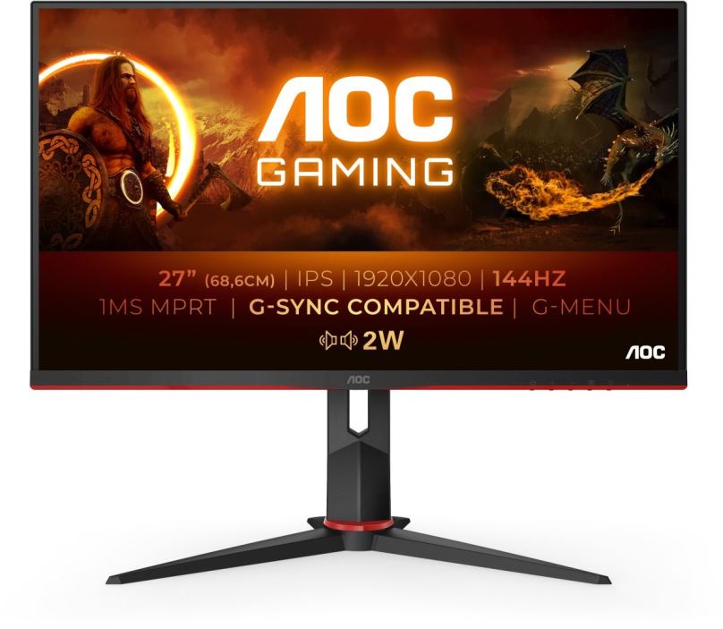LCD monitor 27" AOC 27G2AE Gaming