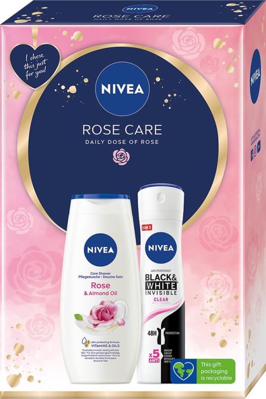 Dárková kosmetická sada NIVEA Rose Care Set 400 ml