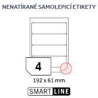 Etikety SmartLine EL/MF-4L192X61 (formát A4, 4x etiketa 192x61)